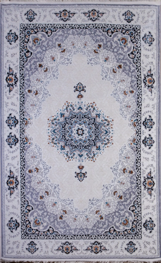 Ковер Голубой Amira 4924A L.Grey-L.Grey