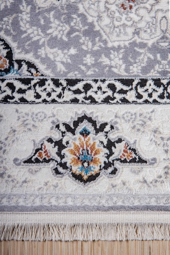 Ковер Голубой Amira 4924A L.Grey-L.Grey